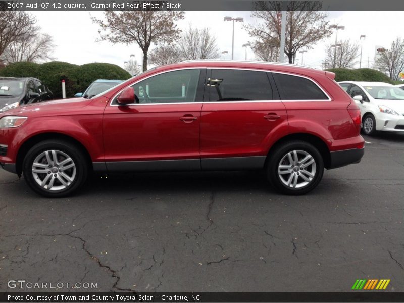 Garnet Red Pearl Effect / Black 2007 Audi Q7 4.2 quattro