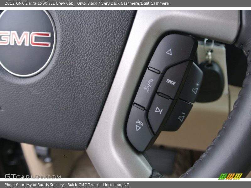 Onyx Black / Very Dark Cashmere/Light Cashmere 2013 GMC Sierra 1500 SLE Crew Cab