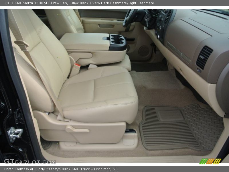 Onyx Black / Very Dark Cashmere/Light Cashmere 2013 GMC Sierra 1500 SLE Crew Cab