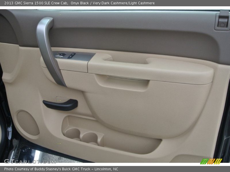 Onyx Black / Very Dark Cashmere/Light Cashmere 2013 GMC Sierra 1500 SLE Crew Cab