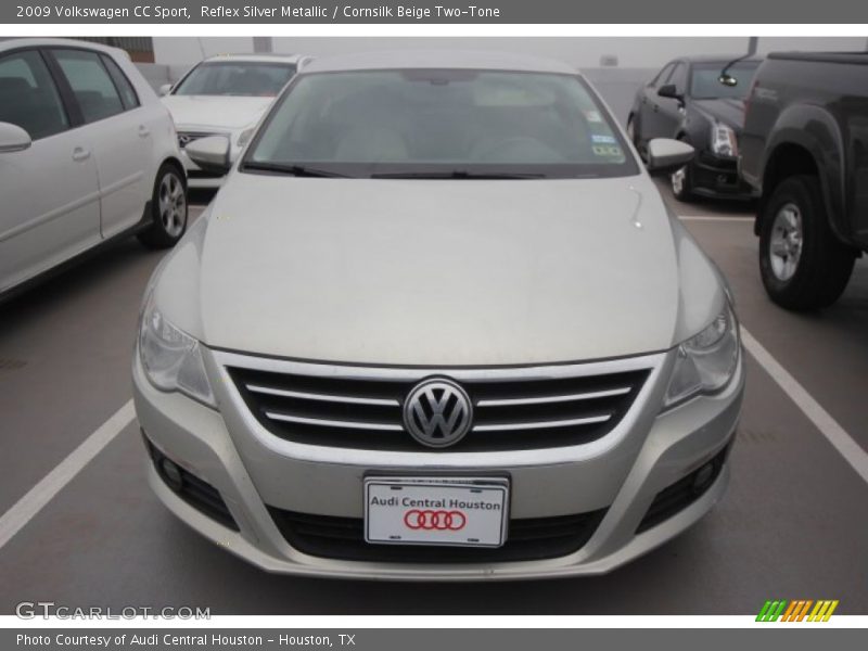 Reflex Silver Metallic / Cornsilk Beige Two-Tone 2009 Volkswagen CC Sport
