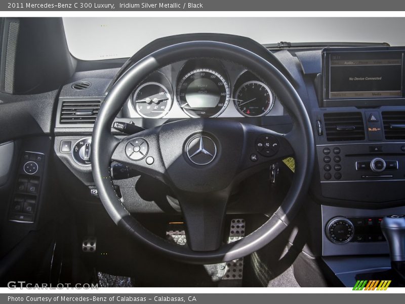 Iridium Silver Metallic / Black 2011 Mercedes-Benz C 300 Luxury