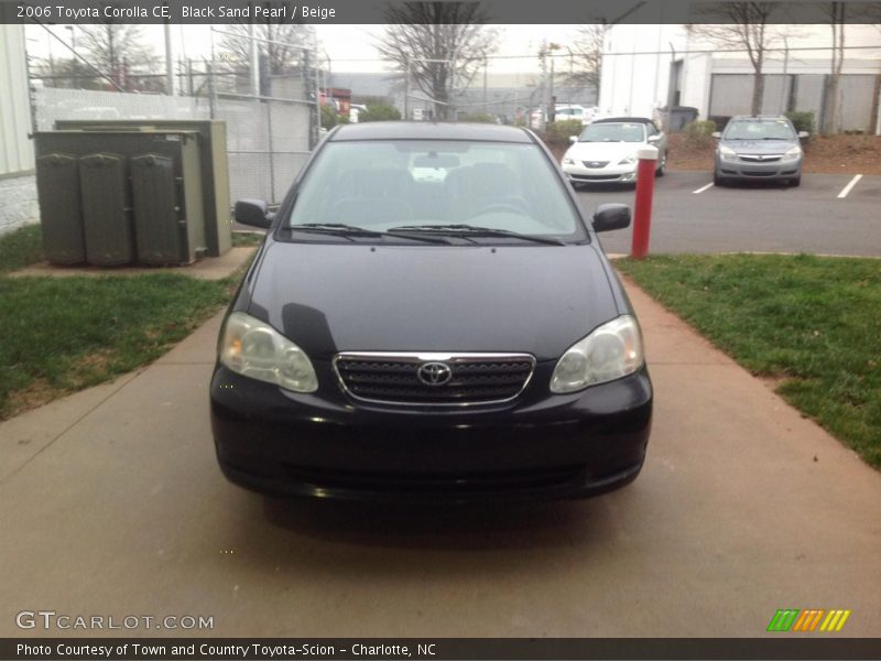 Black Sand Pearl / Beige 2006 Toyota Corolla CE