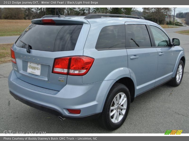 Winter Chill Pearl / Black/Light Frost Beige 2013 Dodge Journey SXT