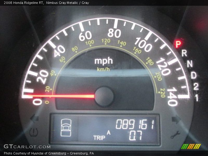 Nimbus Gray Metallic / Gray 2008 Honda Ridgeline RT