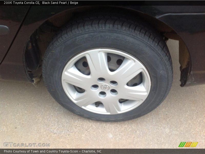 Black Sand Pearl / Beige 2006 Toyota Corolla CE
