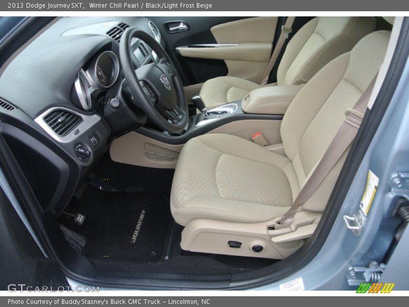 Winter Chill Pearl / Black/Light Frost Beige 2013 Dodge Journey SXT