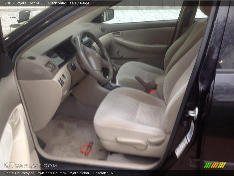 Black Sand Pearl / Beige 2006 Toyota Corolla CE