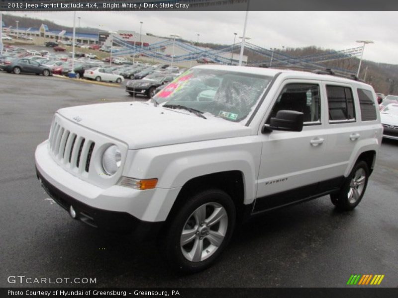 Bright White / Dark Slate Gray 2012 Jeep Patriot Latitude 4x4