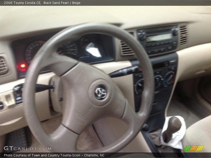 Black Sand Pearl / Beige 2006 Toyota Corolla CE
