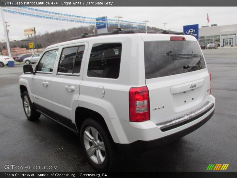 Bright White / Dark Slate Gray 2012 Jeep Patriot Latitude 4x4