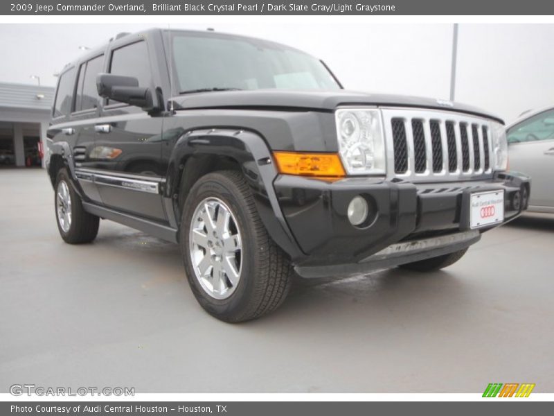 Brilliant Black Crystal Pearl / Dark Slate Gray/Light Graystone 2009 Jeep Commander Overland