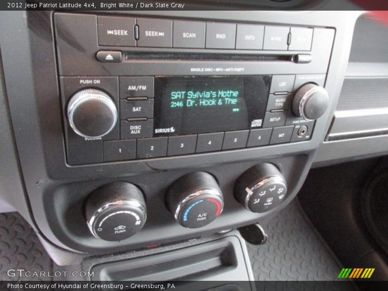 Bright White / Dark Slate Gray 2012 Jeep Patriot Latitude 4x4