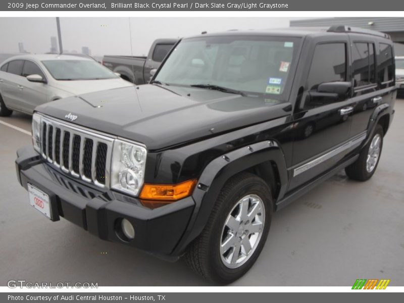 Brilliant Black Crystal Pearl / Dark Slate Gray/Light Graystone 2009 Jeep Commander Overland