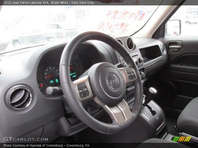 Bright White / Dark Slate Gray 2012 Jeep Patriot Latitude 4x4