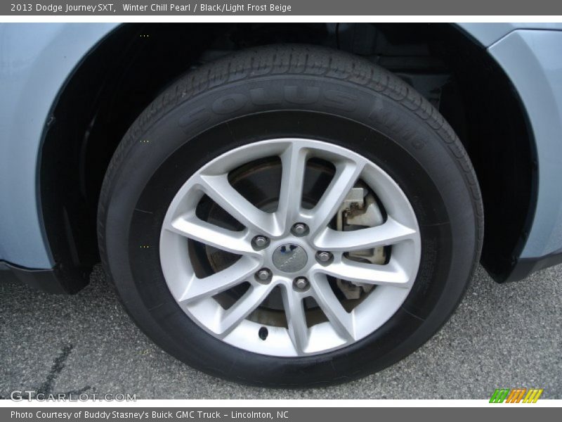 Winter Chill Pearl / Black/Light Frost Beige 2013 Dodge Journey SXT