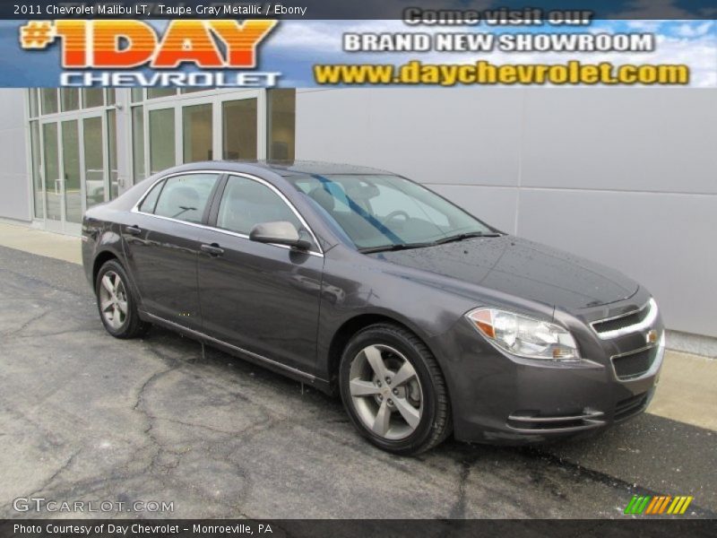 Taupe Gray Metallic / Ebony 2011 Chevrolet Malibu LT