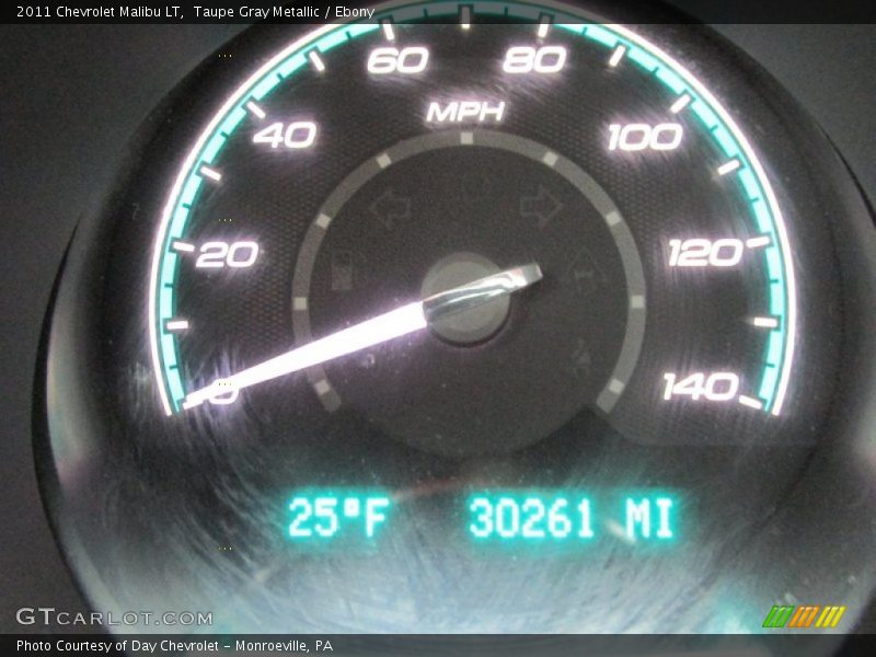 Taupe Gray Metallic / Ebony 2011 Chevrolet Malibu LT