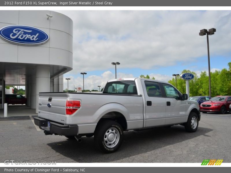 Ingot Silver Metallic / Steel Gray 2012 Ford F150 XL SuperCrew