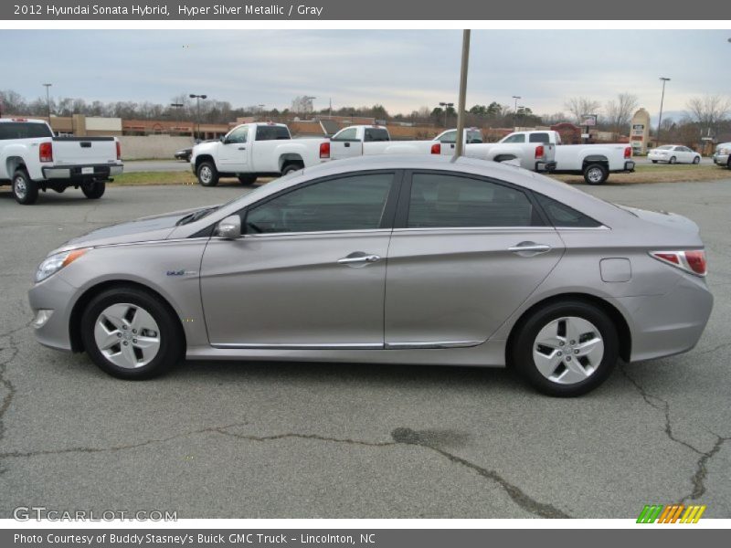 Hyper Silver Metallic / Gray 2012 Hyundai Sonata Hybrid