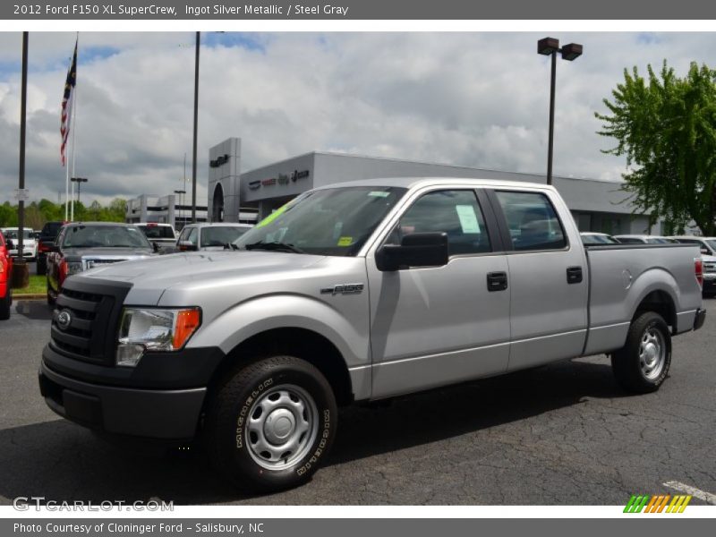 Ingot Silver Metallic / Steel Gray 2012 Ford F150 XL SuperCrew