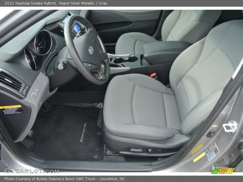 Hyper Silver Metallic / Gray 2012 Hyundai Sonata Hybrid