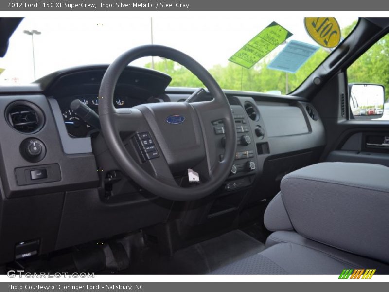 Ingot Silver Metallic / Steel Gray 2012 Ford F150 XL SuperCrew