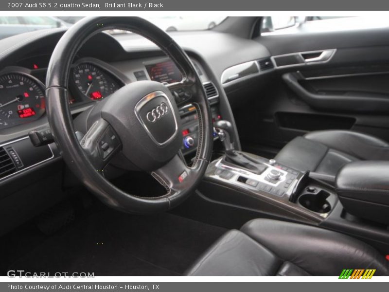 Brilliant Black / Black 2007 Audi S6 5.2 quattro Sedan