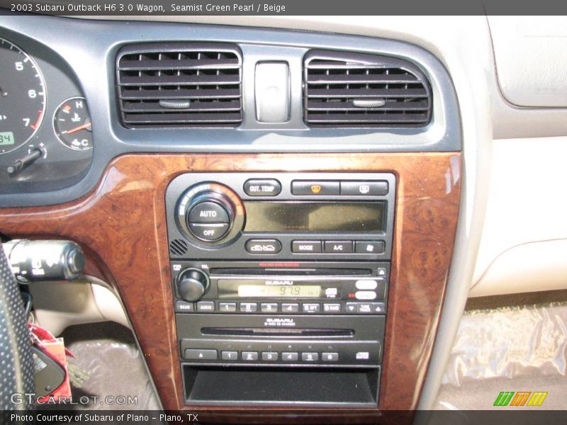 Seamist Green Pearl / Beige 2003 Subaru Outback H6 3.0 Wagon