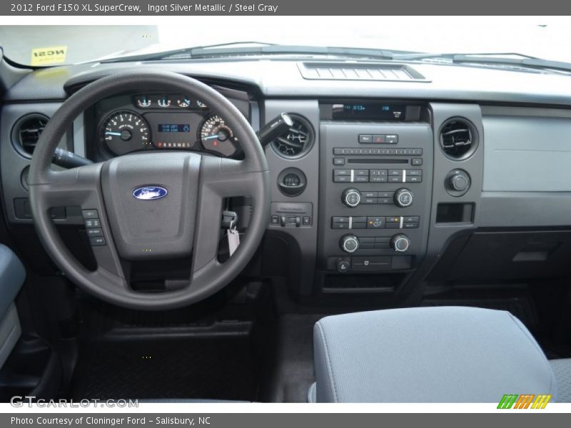 Ingot Silver Metallic / Steel Gray 2012 Ford F150 XL SuperCrew
