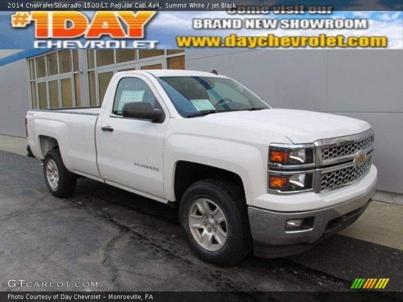 Summit White / Jet Black 2014 Chevrolet Silverado 1500 LT Regular Cab 4x4