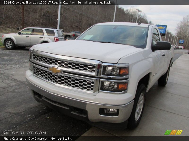 Summit White / Jet Black 2014 Chevrolet Silverado 1500 LT Regular Cab 4x4