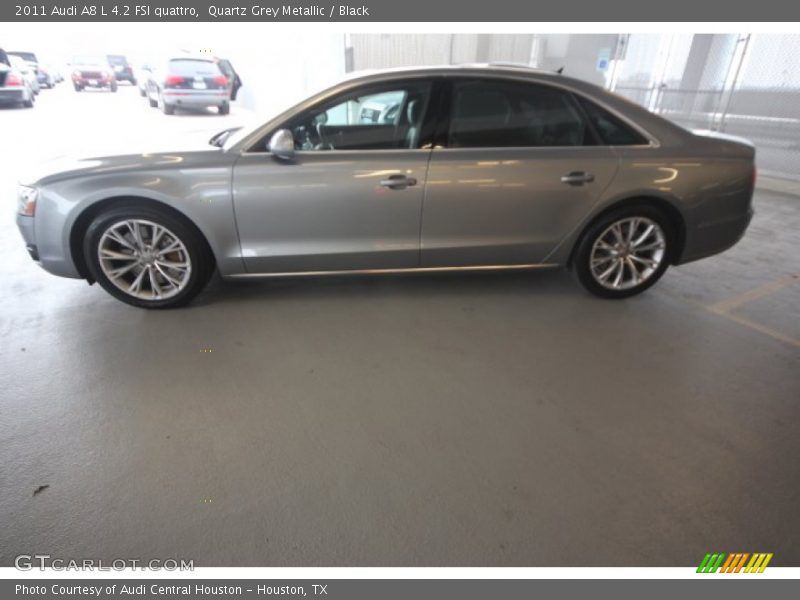 Quartz Grey Metallic / Black 2011 Audi A8 L 4.2 FSI quattro