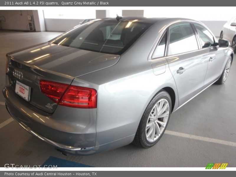 Quartz Grey Metallic / Black 2011 Audi A8 L 4.2 FSI quattro