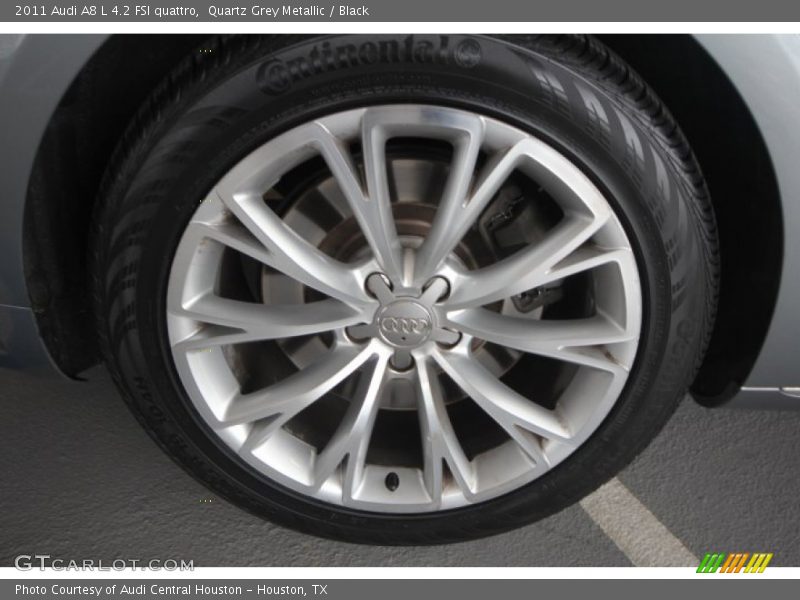 Quartz Grey Metallic / Black 2011 Audi A8 L 4.2 FSI quattro