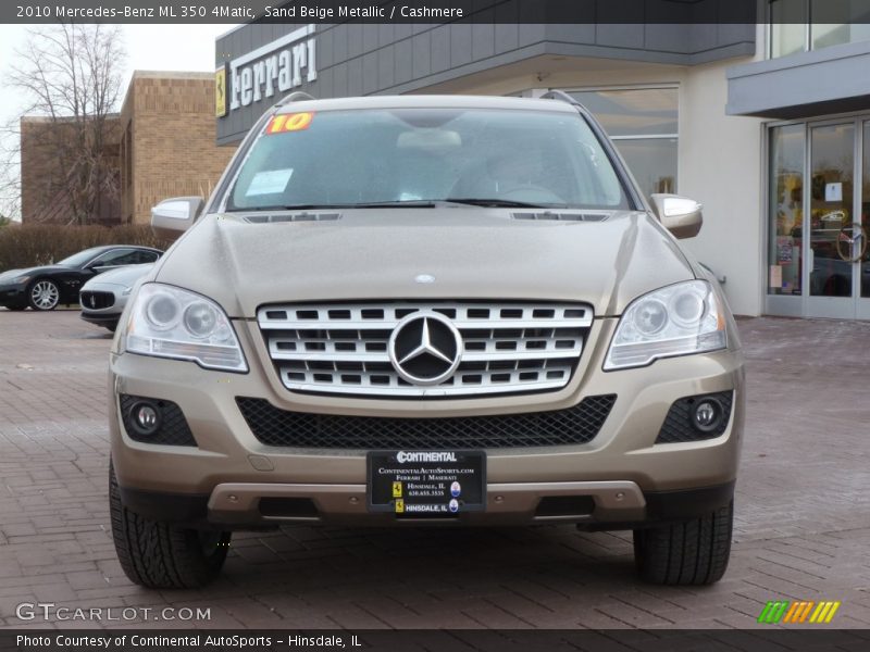 Sand Beige Metallic / Cashmere 2010 Mercedes-Benz ML 350 4Matic