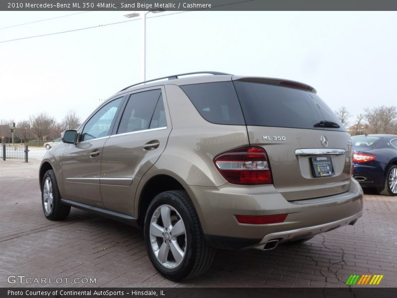 Sand Beige Metallic / Cashmere 2010 Mercedes-Benz ML 350 4Matic