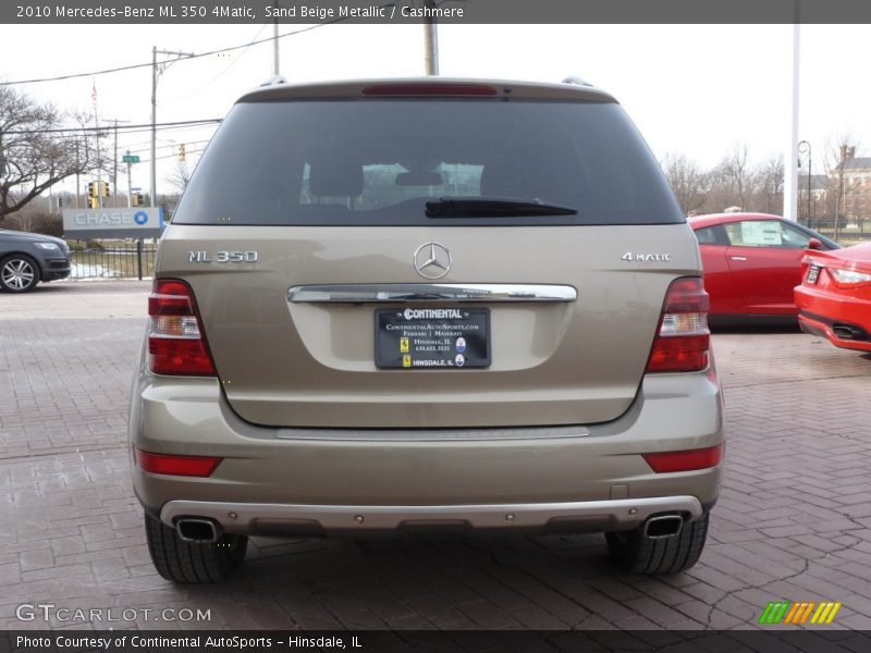 Sand Beige Metallic / Cashmere 2010 Mercedes-Benz ML 350 4Matic