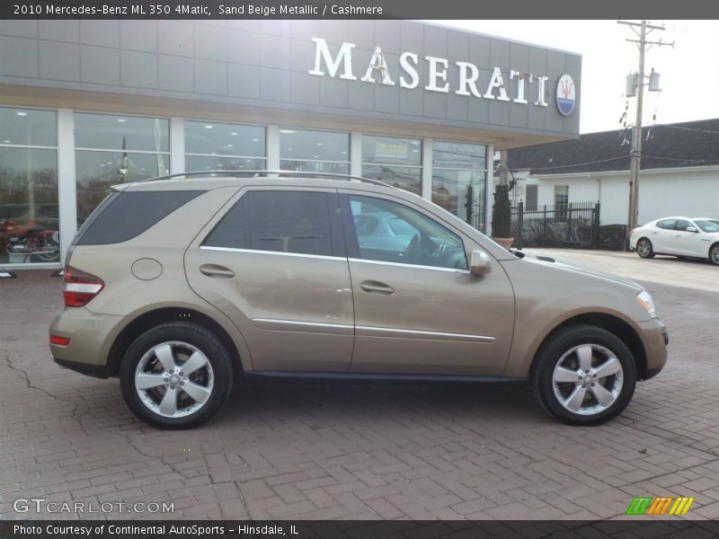 Sand Beige Metallic / Cashmere 2010 Mercedes-Benz ML 350 4Matic
