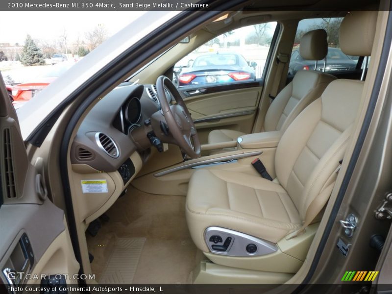 Front Seat of 2010 ML 350 4Matic