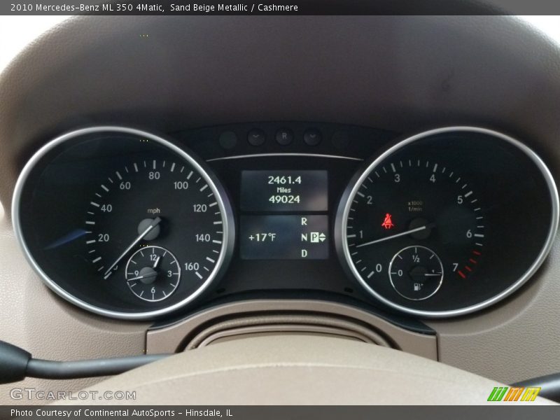  2010 ML 350 4Matic 350 4Matic Gauges