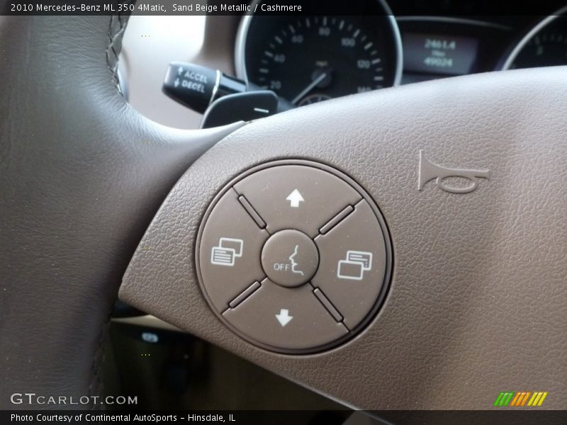 Sand Beige Metallic / Cashmere 2010 Mercedes-Benz ML 350 4Matic
