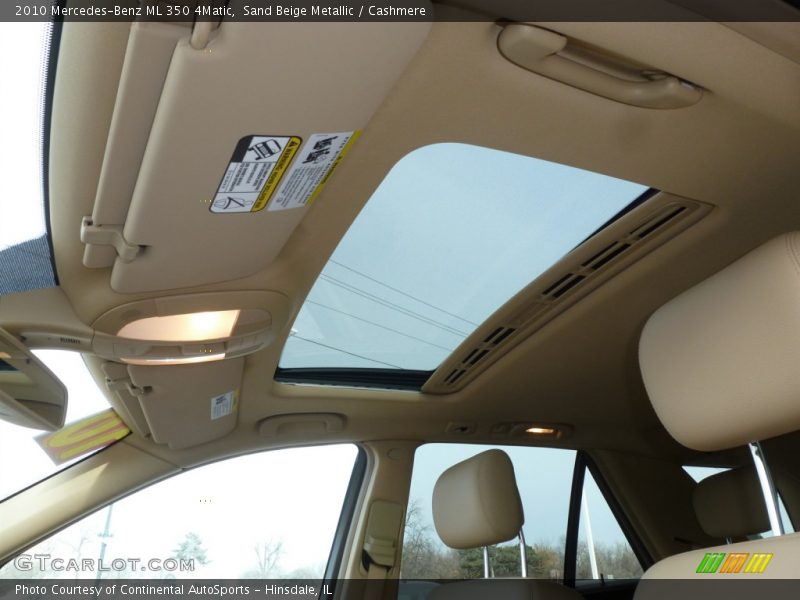Sand Beige Metallic / Cashmere 2010 Mercedes-Benz ML 350 4Matic