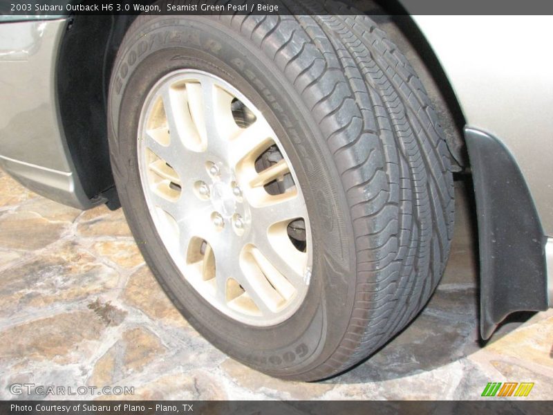 Seamist Green Pearl / Beige 2003 Subaru Outback H6 3.0 Wagon