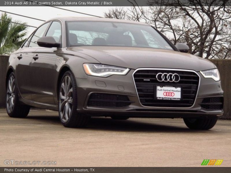 Dakota Gray Metallic / Black 2014 Audi A6 3.0T quattro Sedan