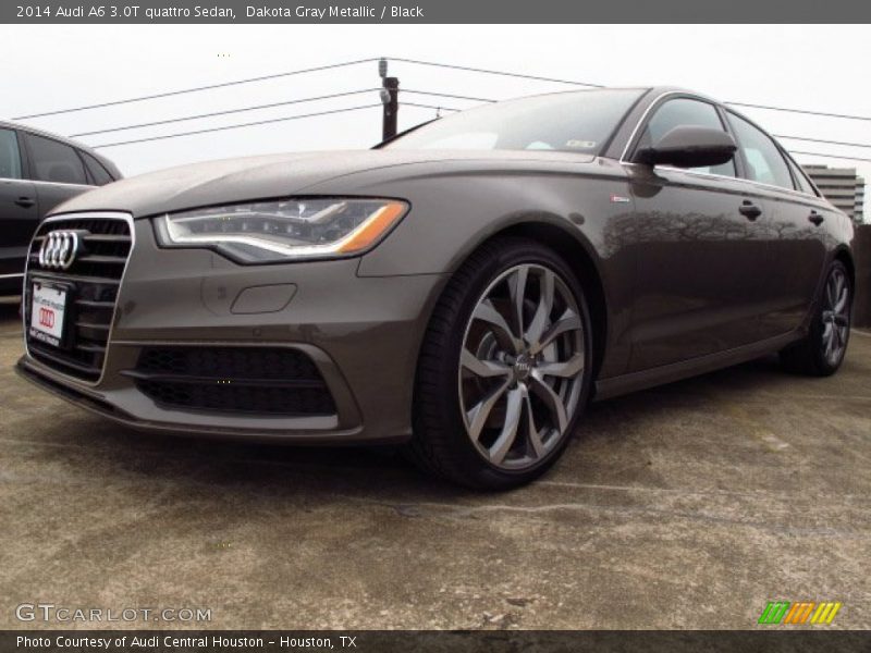 Dakota Gray Metallic / Black 2014 Audi A6 3.0T quattro Sedan