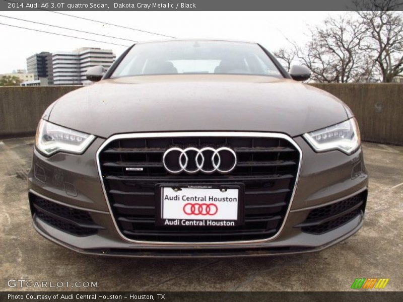 Dakota Gray Metallic / Black 2014 Audi A6 3.0T quattro Sedan