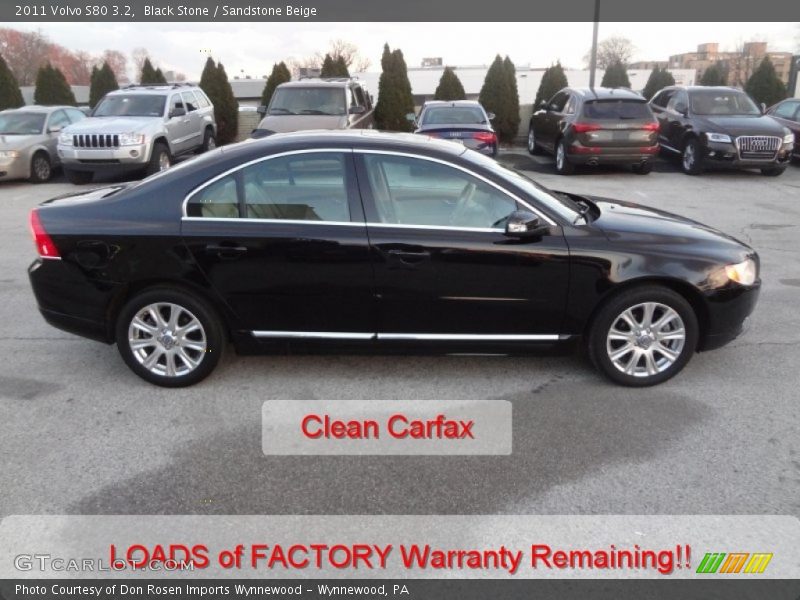 Black Stone / Sandstone Beige 2011 Volvo S80 3.2