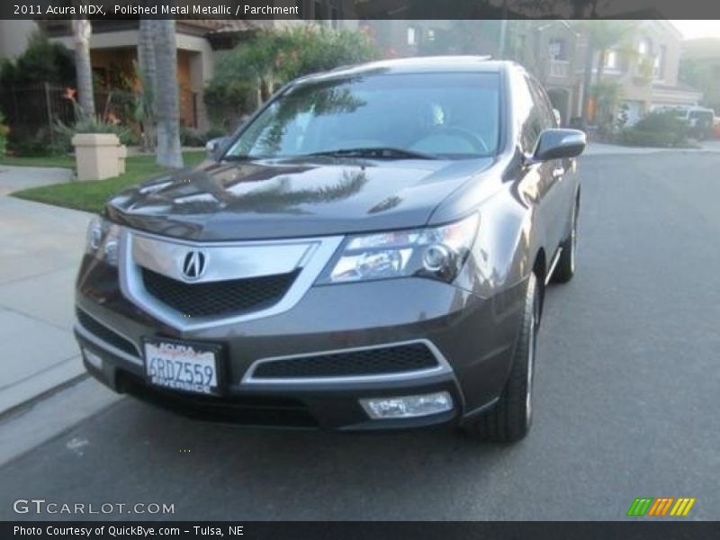 Polished Metal Metallic / Parchment 2011 Acura MDX