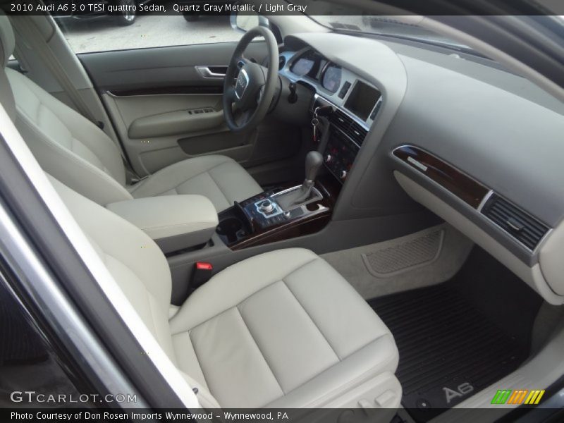 Quartz Gray Metallic / Light Gray 2010 Audi A6 3.0 TFSI quattro Sedan